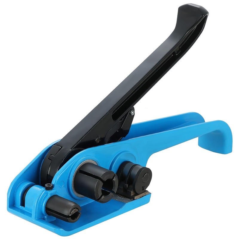weyleity Poly Strapping Tensioner & Cutter Manual Strapping Tools Heavy Duty Manual Strapping Tensioner Cutter Cord Strapping Machine Windlass for 1/2" -3/4" Width Polyester Polyproplyn Strap (Blue) - Image 1